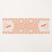 Bohemen waterverf pastel moroccan perzikroze yogamat (Voorkant (horizontaal))