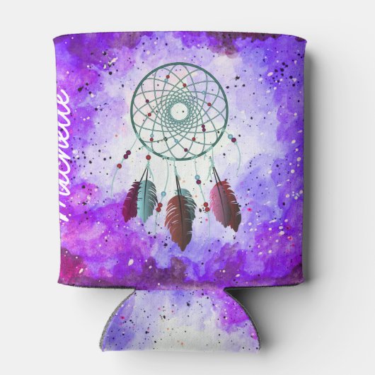 Bohemen Waterverf Space Nebula Dream Catcher Blikjeskoeler (Achterkant)