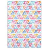 Bohemen Waterverf Triangles Klembord (Achterkant)