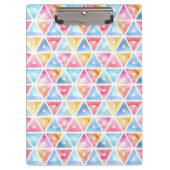Bohemen Waterverf Triangles Klembord (Voorkant)
