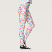 Bohemen Waterverf Triangles Leggings (Rechts)