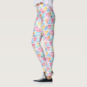 Bohemen Waterverf Triangles Leggings (Links)