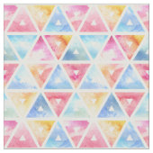 Bohemen Waterverf Triangles Stof (Close Up)