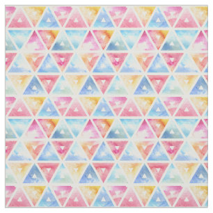 Bohemen Waterverf Triangles Stof