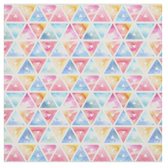 Bohemen Waterverf Triangles Stof (Swatch)