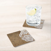 bohemen - western land - burlap en kant kartonnen onderzetters (Insitu)