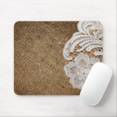 bohemen - western land - burlap en kant muismat (Met muis)