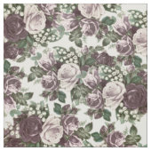 bohemen witte bruine rotsroos floral stof (Swatch)