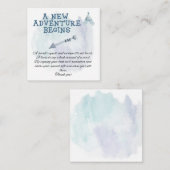 Bohemens Boys Baby shower Book for Baby insert Informatiekaartje (Voorkant / Achterkant)