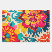 BOHEMIA 3 vellen van mooie boho-stijl giftwrap (Voorkant 3)