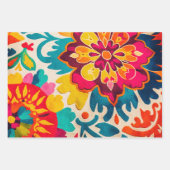 BOHEMIA 3 vellen van mooie boho-stijl giftwrap (Voorkant 2)