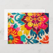 BOHEMIA ansichtkaart - levendig boho-stijl ontwerp Briefkaart (Voorkant / Achterkant)