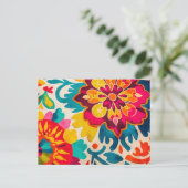 BOHEMIA briefkaart - levendig boho-stijl ontwerp (Staand voorkant)