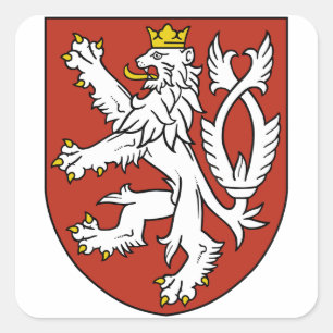 bohemia emblem vierkante sticker