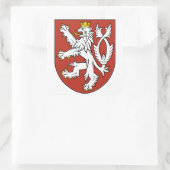 bohemia emblem vierkante sticker (Tas)