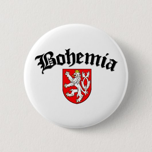 Bohemia Flag 2 Ronde Button 5,7 Cm (Voorkant)