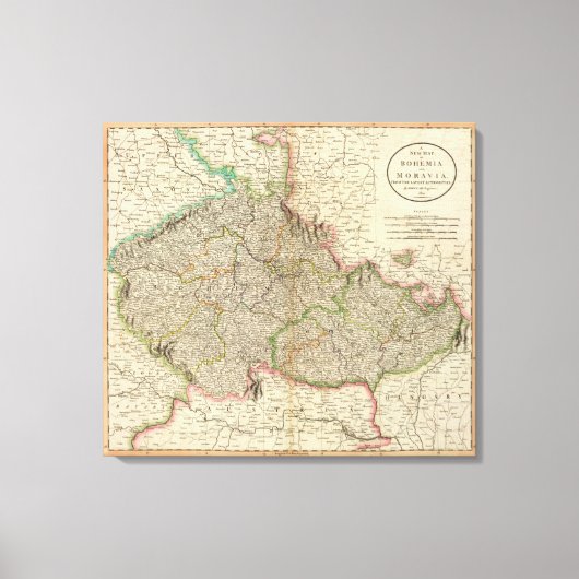 Bohemia, Moravië Canvas Afdruk (Voorkant)