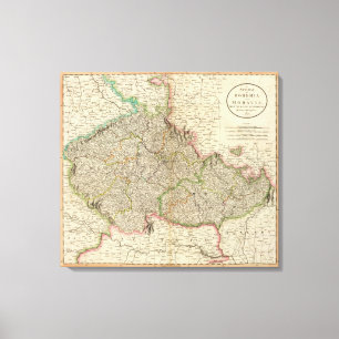 Bohemia, Moravië Canvas Afdruk