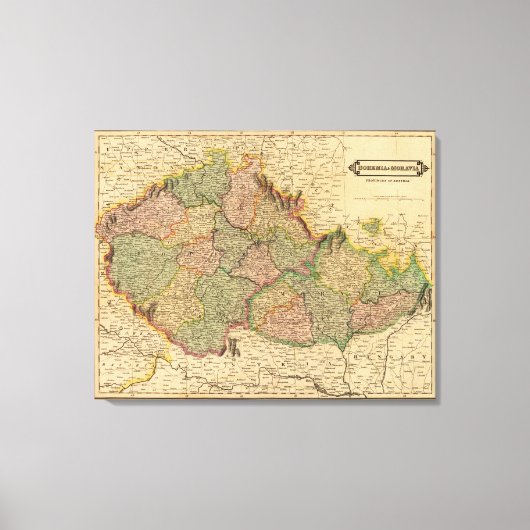 Bohemia, Moravië Canvas Afdruk (Voorkant)
