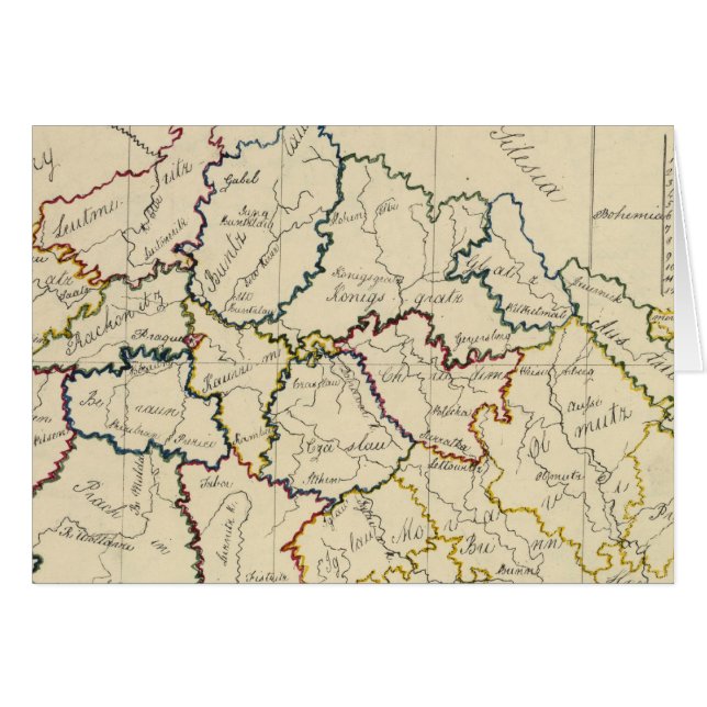 Bohemia, Moravië, Oostenrijkse Silezië (Voorkant Horizontaal)