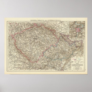 Bohemia, Moravië, Oostenrijkse Silezië 2 Poster