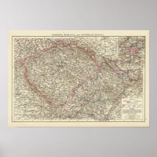 Bohemia, Moravië, Oostenrijkse Silezië 2 Poster (Voorkant)