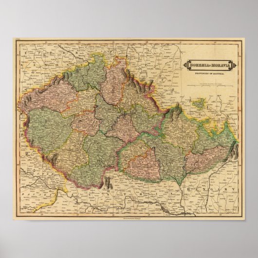 Bohemia, Moravië Poster (Voorkant)