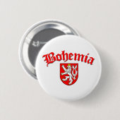 Bohemia Vlag 1 (m/inscriptie) Ronde Button 5,7 Cm (Voorkant /achterkant)