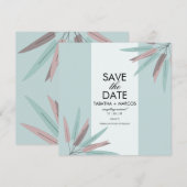 BOHEMIAANS Blad Tribal SAVE THE DATE (Voorkant / Achterkant)