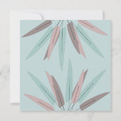 BOHEMIAANS Blad Tribal SAVE THE DATE (Achterkant)