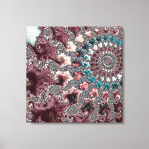 Bohemiaans fractal canvas afdruk