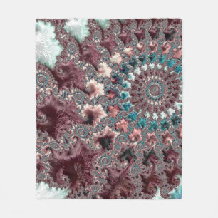 Bohemiaans fractal fleece deken