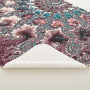 Bohemiaans fractal sherpa deken