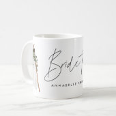 Bohemiaanse bruid om de botanische hedendaagse gri koffiemok (Voorkant links)