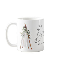 Bohemiaanse bruid om de botanische hedendaagse gri