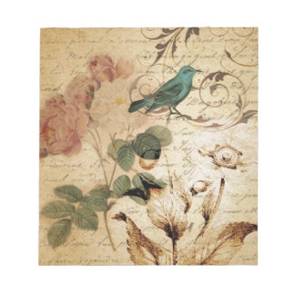 Bohemiaanse chic Paris Scripts vogel Frans botanis Notitieblok