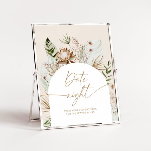 Bohemiaanse date-nachtideeën. Datum jar bridal gam Poster