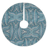 bohemiaanse girale zilvergrijze turkooizen blauw kerstboom rok (Voorkant)