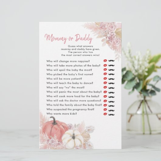 Bohemiaanse Herfst in Love Pumpkin mama of Dad (Staand voorkant)