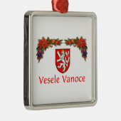 Bohemiaanse kerst metalen ornament (Rechts)
