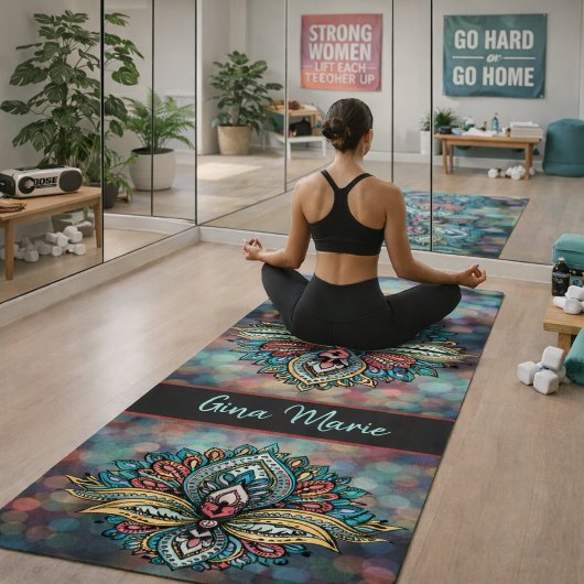 Bohemiaanse stijl yogamat