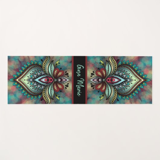 Bohemiaanse stijl yogamat (Voorkant (horizontaal))