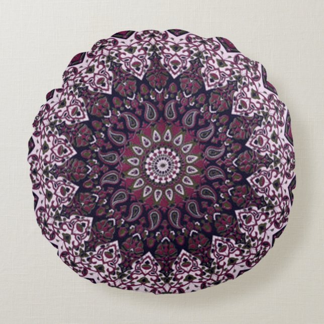 Bohemiaanse stijlpiloot rond kussen (Voorkant)