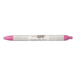 Bohemiaanse ventiel Arrow en Roos op Rustic White  Zwarte Inkt Pen