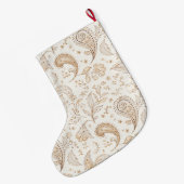 Bohemiam Boho Crème Witte Kerst Grote Kerstsok (Achterkant (Hangend))