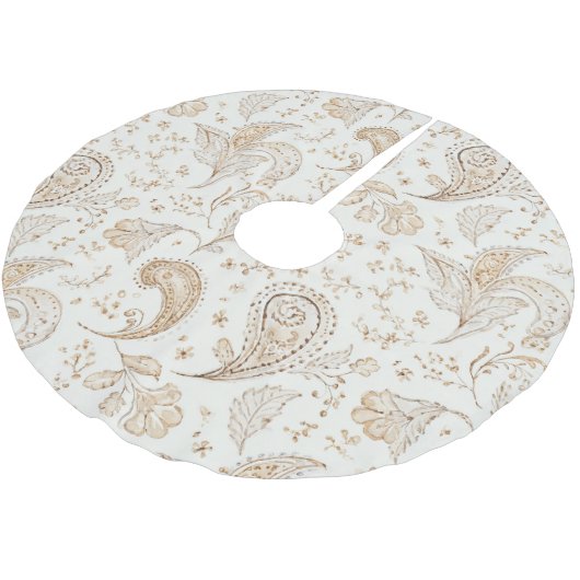 Bohemiam Boho Crème Witte Kerst Kerstboom Rok (Gekanteld)