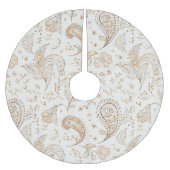 Bohemiam Boho Crème Witte Kerst Kerstboom Rok (Voorkant)