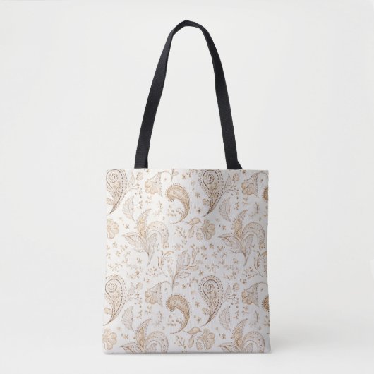 Bohemiam Boho Crème Witte Kerst Tote Bag (Voorkant)