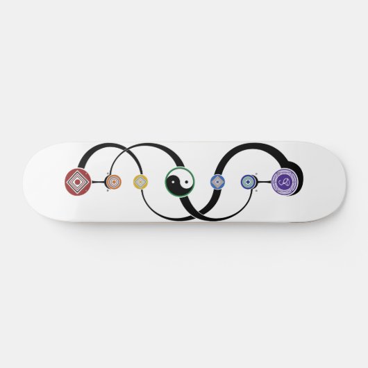 Bohemian 7 Chakras - Skateboard (Horizontaal)