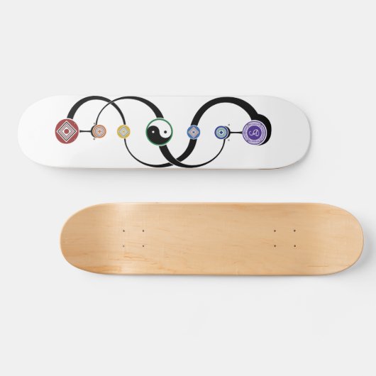 Bohemian 7 Chakras - Skateboard (Horizontaal)